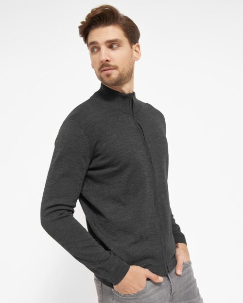 Berlin cardigan stand-up collar