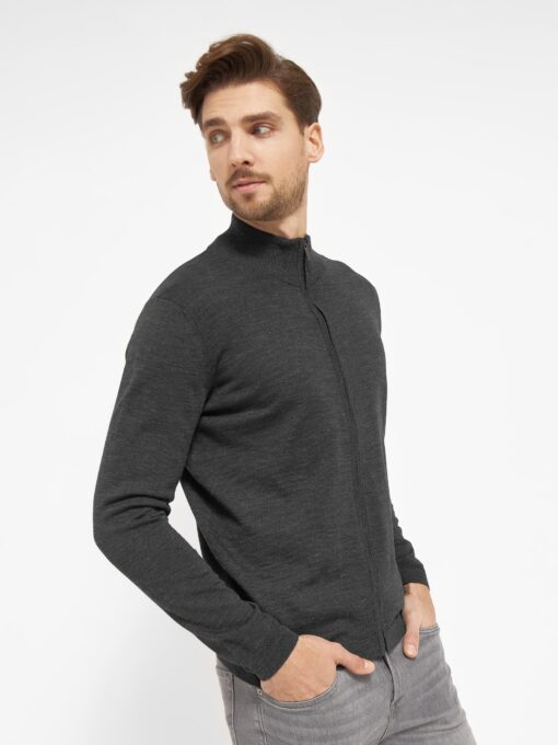 Berlin cardigan stand-up collar
