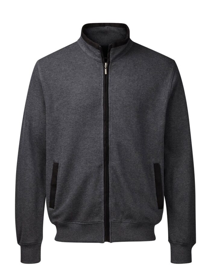 Rotterdam sweat cardigan • stand-up collar - Image 2