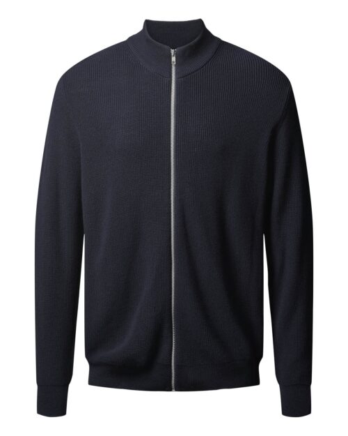 Aalborg cardigan • zip in half cardigan stitch