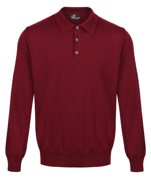 Button polo • 100% pure merino wool (extra fine)