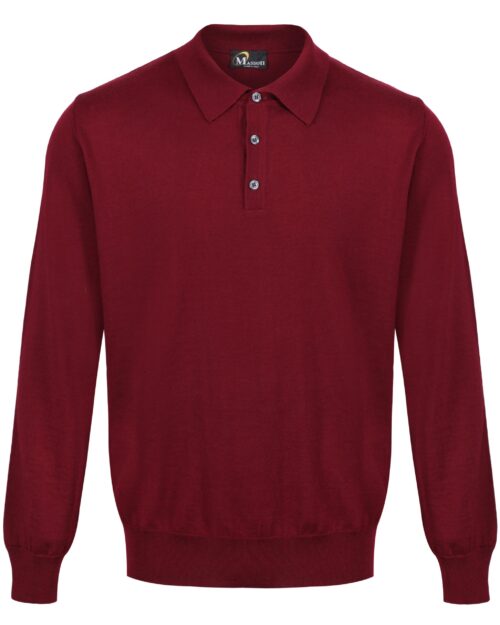 Button polo • 100% pure merino wool (extra fine)