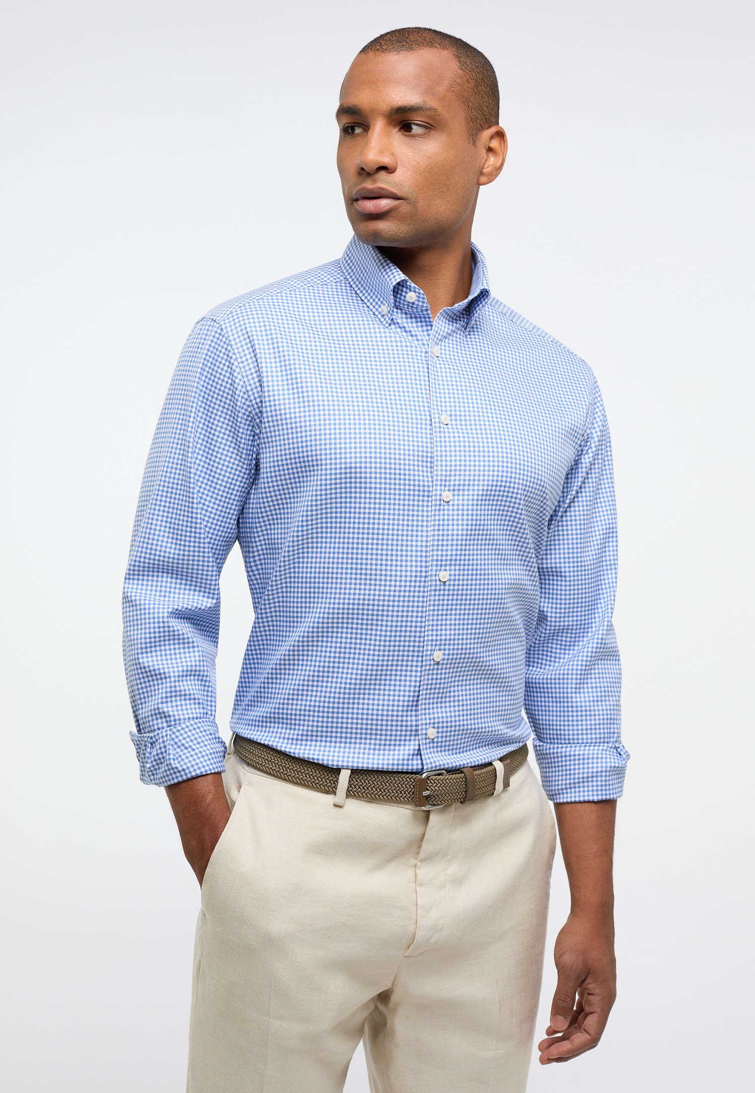 Mens checked shirts top