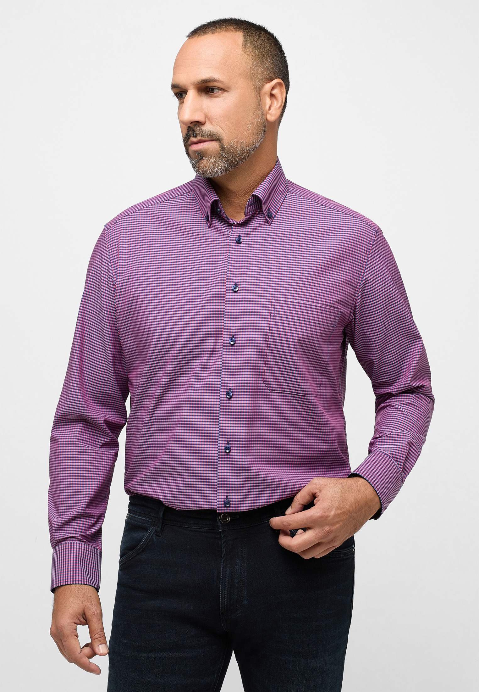 Vichy Check Shirt • Comfort fit (8913) - First For Men