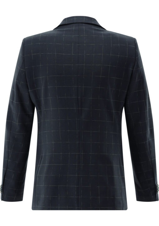 Caden / Cedric • Slim fit • 20.168S3 Dark blue check - Image 3