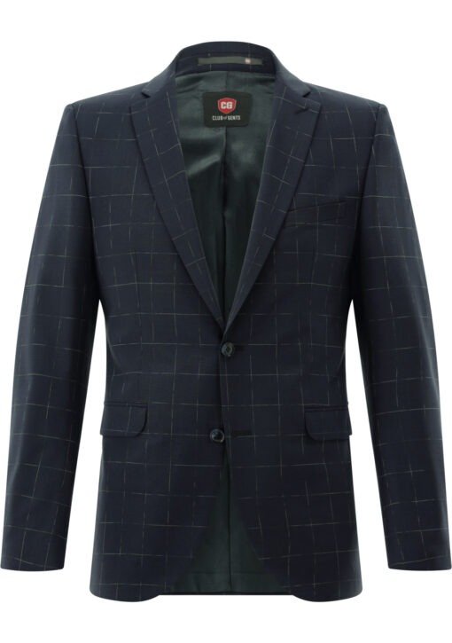 Caden / Cedric • Slim fit • 20.168S3 Dark blue check - Image 2