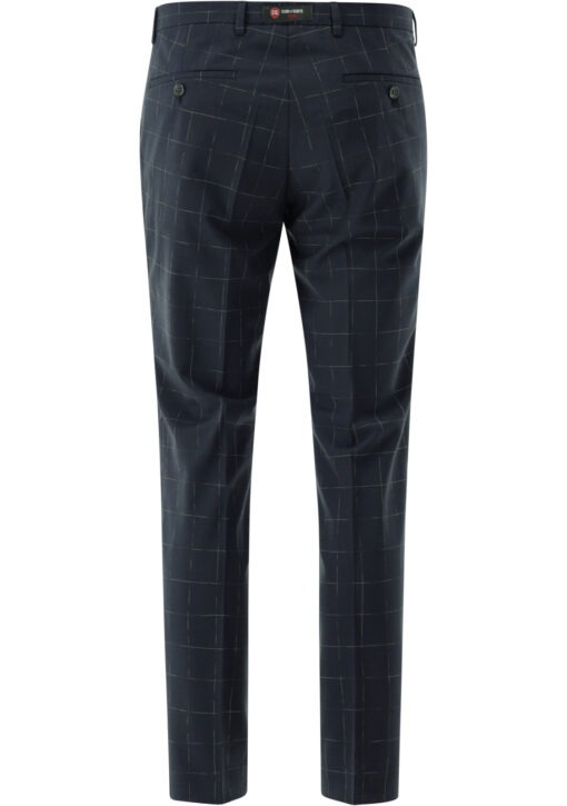 Cedric trouser • Slim fit • 20.168S3 433063 Dark blue check - Image 2