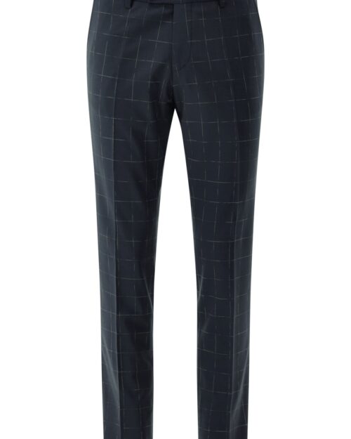 Cedric trouser • Slim fit • 20.168S3 433063 Dark blue check
