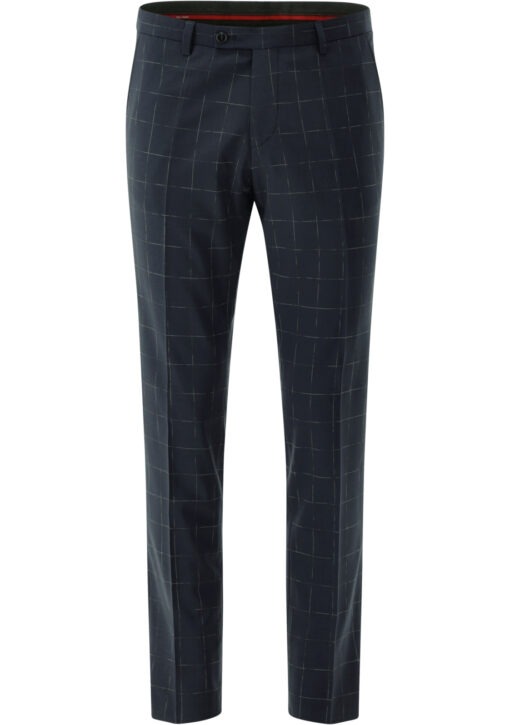 Cedric trouser • Slim fit • 20.168S3 433063 Dark blue check