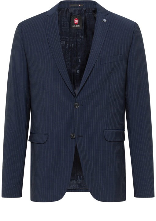 Caden / Cedric • Slim fit • 80.137S2 Navy pinstripe