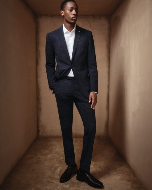 Caden / Cedric • Slim fit • 20.168S3 Dark blue check