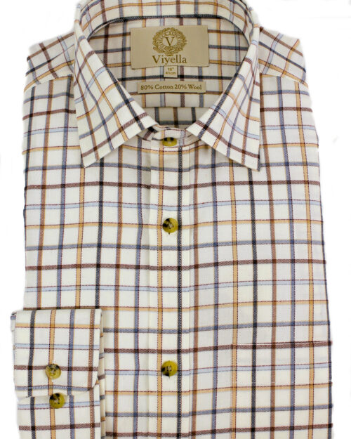 80/20 Blue Brown Tattersall Check • classic fit