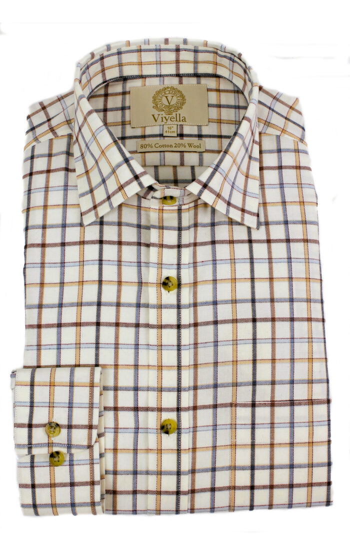 80/20 Blue Brown Tattersall Check • classic fit