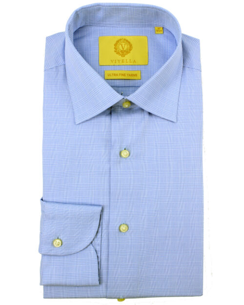 Blue Prince of Wales Check • tailored fit, cotton, formal shirt