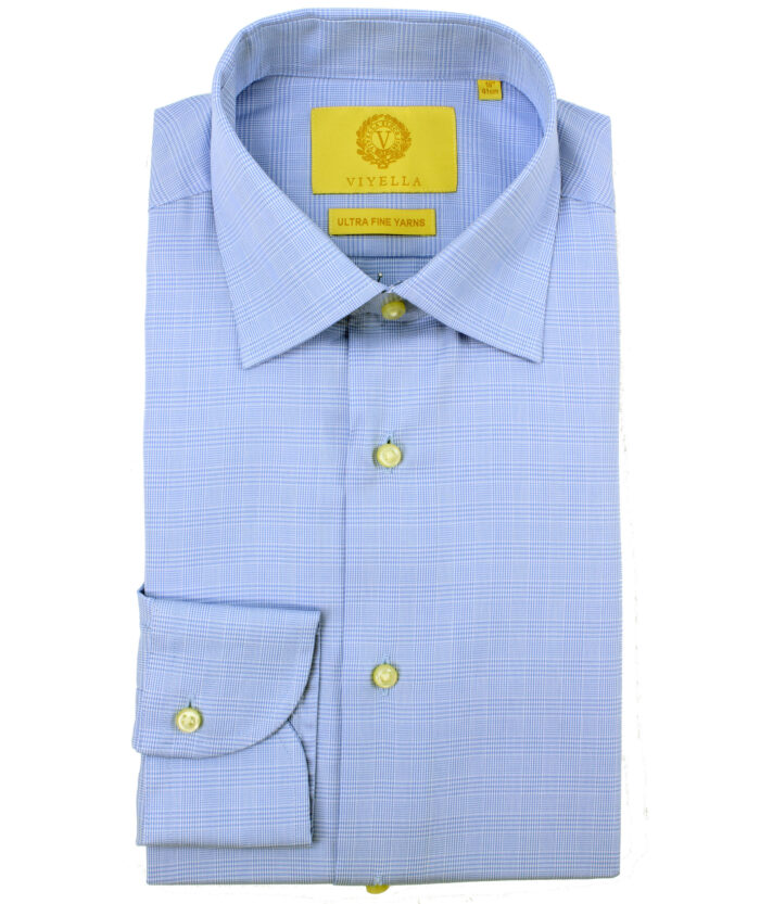 Blue Prince of Wales Check • tailored fit, cotton, formal shirt