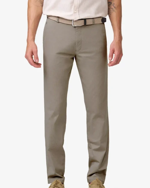 Chinos with a micro print • Bonn (5075)