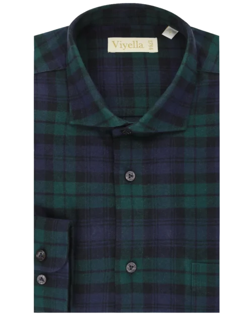 Black Watch Tartan Cotton Flannel • regular fit