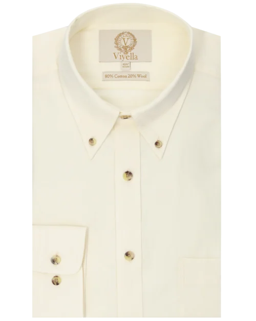 80/20 Clotted Cream Plain • classic fit, button down