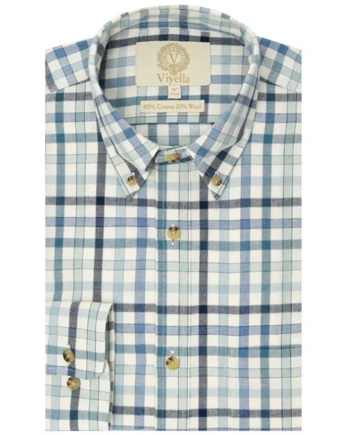 80/20 Park Lane Blue Club Check • classic fit, button down