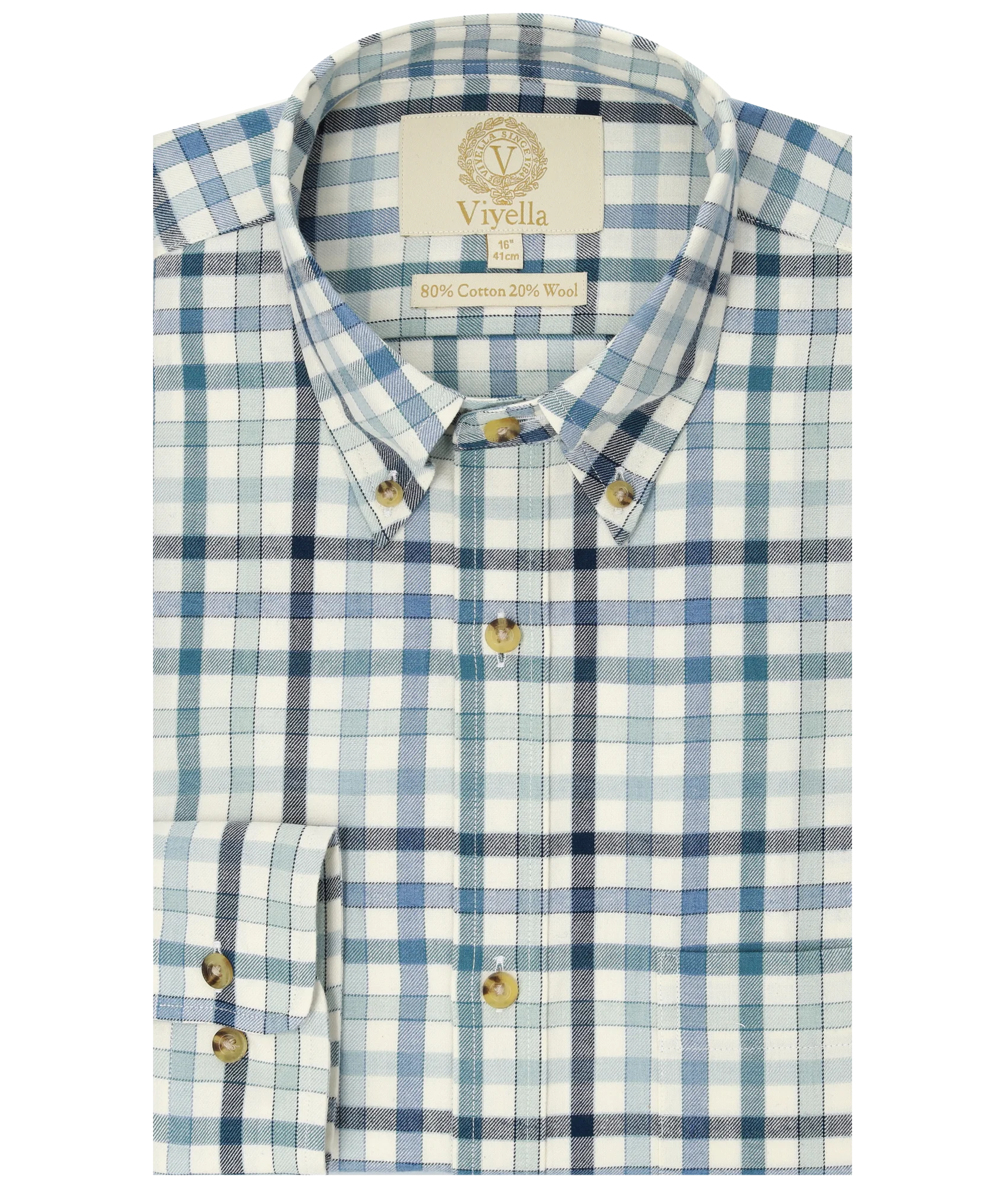 80/20 Park Lane Blue Club Check • classic fit, button down